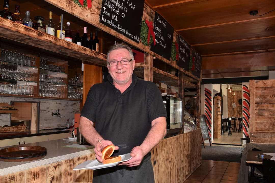 Brugg, 21. August: Das Steak- und Burger-Restaurant Big Joe ist für den Publikumspreis des Netzwerks Best of Swiss Gastro nominiert. Im Bild: Wirt Joe Klossner.