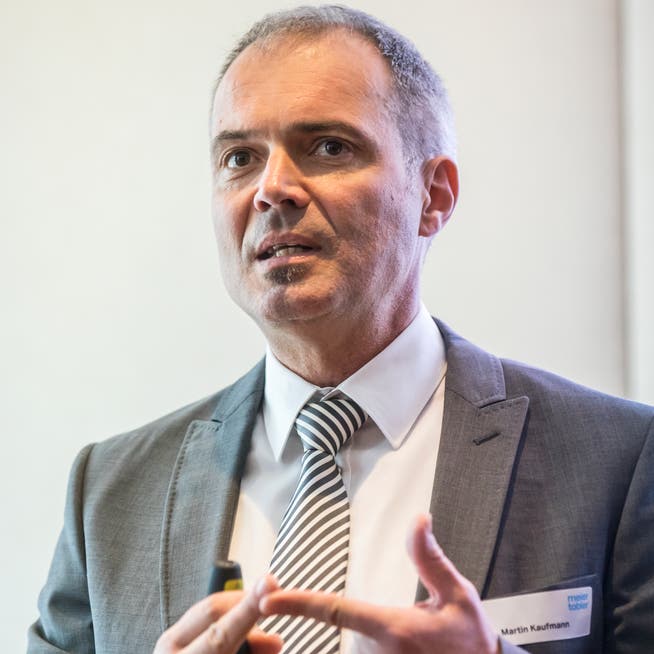 Meier Tobler-CEO Martin Kaufmann an der letztjährigen Bilanzmedienkonferenz. Auf 1. September 2020 gibt er seine Stelle ab. 