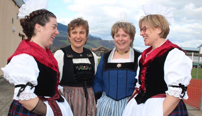 Frischer Wind im Vorstand der Landfrauen (von links): Pia Sigrist Niederberger, Yvette Windlin und die Co-Präsidentinnen Fränzi Gasser und Petra Rohrer.