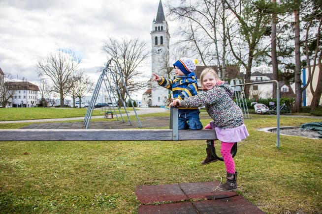 Spielplatz auf dem Schlossberg: Vorderhand können sich Kinder nciht mehr auf ihm vergnügen. 