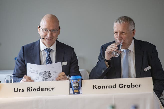 Zufrieden mit dem Jahresergebnis: Emmi-CEO Urs Riedener und VR-Präsident Konrad Graber.