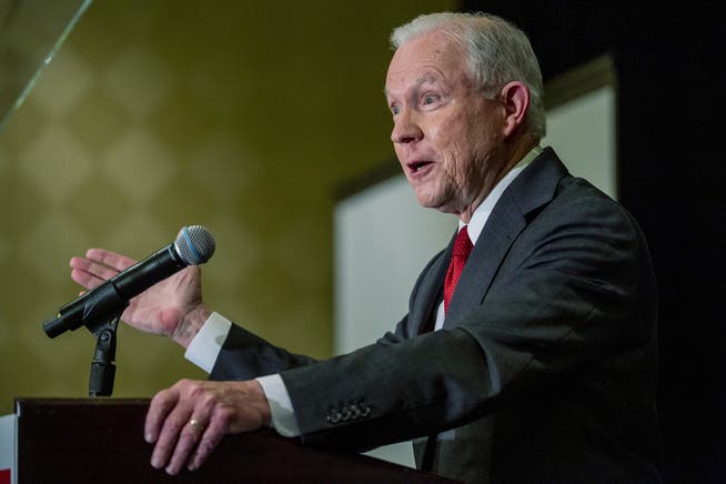 Jeff Sessions bei einer Wahlrede in Alabama.