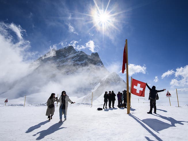 Im Januar und Februar besuchten 74'000 Gäste das Jungfraujoch.