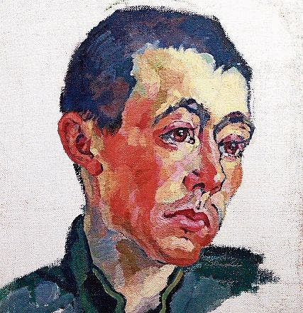 Das «Bildnis eines Soldaten» (1917) gilt als Selbstbildnis Stephanie Hollensteins.