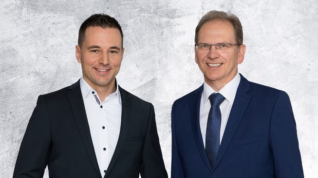 Dieses FDP-Duo tritt nochmals an: Reto Anderhub (links) und Eernst Dober.