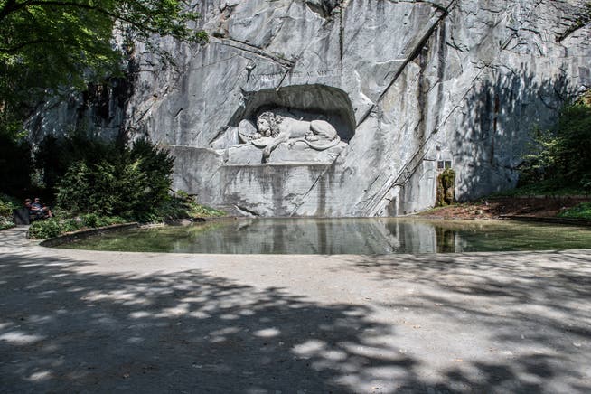 Erst 2021 dürfte es beim Luzerner Löwendenkmal wieder von Touristen wimmeln.