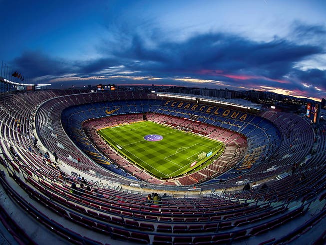 Das Camp Nou aus der Vogelperspektive.