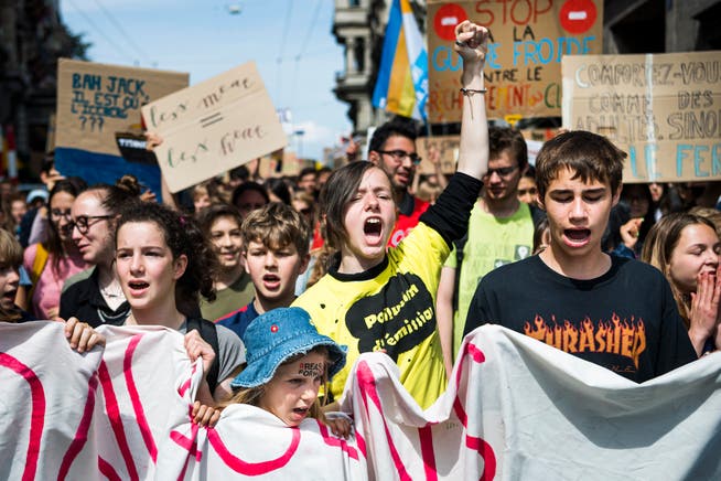 Klimademonstration in Lausanne im vergangenen Jahr: So ist das derzeit nicht möglich.