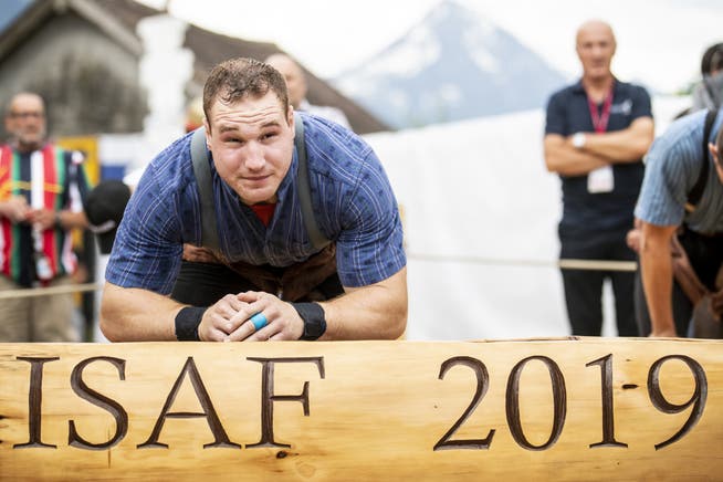 Keine Wettkämpfe in diesem Jahr: Joel Wicki im vergangenen Sommer beim Innerschweizerischen Schwingfest in Flüelen.