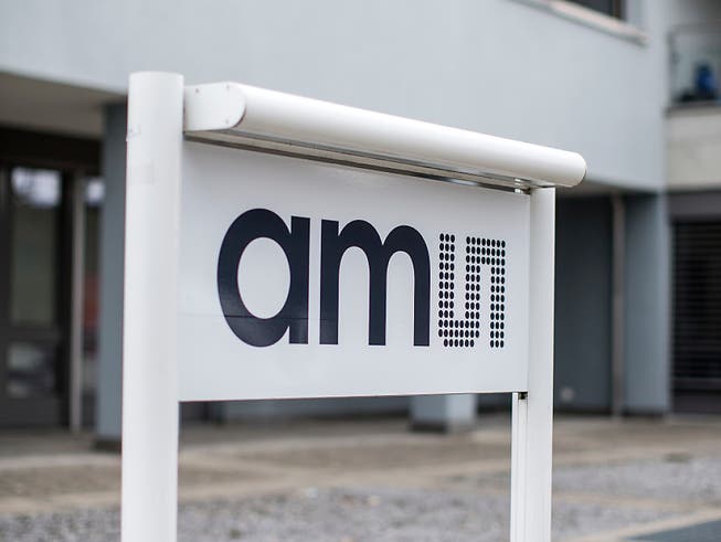 Der Chiphersteller AMS hat im Startquartal den Umsatz gesteigert: ein Schild der Firma in Rapperswil-Jona (Archiv).