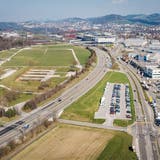 Auf dem St.Galler Breitfeld würde 2025 eine Schwingerarena aufgebaut, die mit 54'000 Plätzen dreimal mehr Zuschauer fasste als der Kybunpark. (Bild: Urs Bucher (2. April 2020))