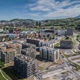 Vor allem im Gebiet Luzern Süd, im Vordergrund das Areal Schweighof, gibt es in Kriens noch viel Bauland. (Bild: Pius Amrein  (Donnerstag, 25. April 2019))