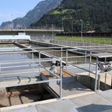 Das Abwasser soll mittels verlegter Leitungen im Urnersee ins Kanalisationsnetz von Seedorf eingeleitet werden und von dort gelangt es zur Reinigung auf die ARA Altdorf (Bild). (Bild: Bruno Arnold, Altdorf, 18. Juli 2019)