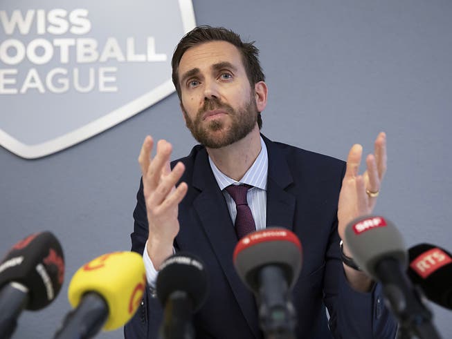 Claudius Schäfer, CEO der Swiss Football League, vor schwierigen Wochen