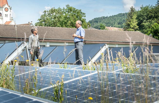 Eine Photovoltaikanlage auf dem Dach des Sekundarschulzentrums in Weinfelden: Auch in St.Gallen soll die Zahl der Solaranlagen erhöht werden.