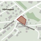 In Hörhausen an der Unterdorfstrasse könnten auf einem Grundstück, das politisch Homburg gehört, Alterswohnungen entstehen. (Bild: Andrea Stalder)