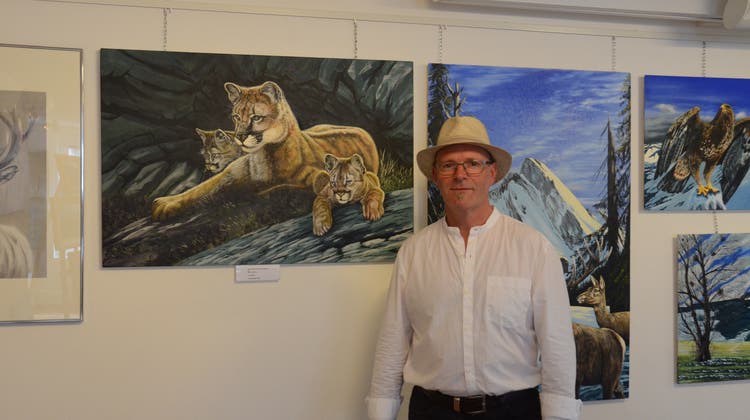 Naturmaler Gregor Dörig aus Gams stellt zum ersten Mal öffentlich aus