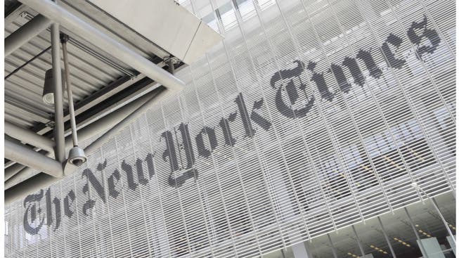 Hauptsitz der «Times» in New York: Die wohl wichtigste Zeitung der Welt steht in der Kritik.