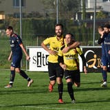 Die erste Mannschaft des FC Altstätten. (Bild: Yves Solenthaler (27. Oktober 2019))