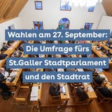 St.Gallen wählt: Finden Sie Ihre passenden Kandidierenden für das Stadtparlament und den Stadtrat mit unserer Umfrage