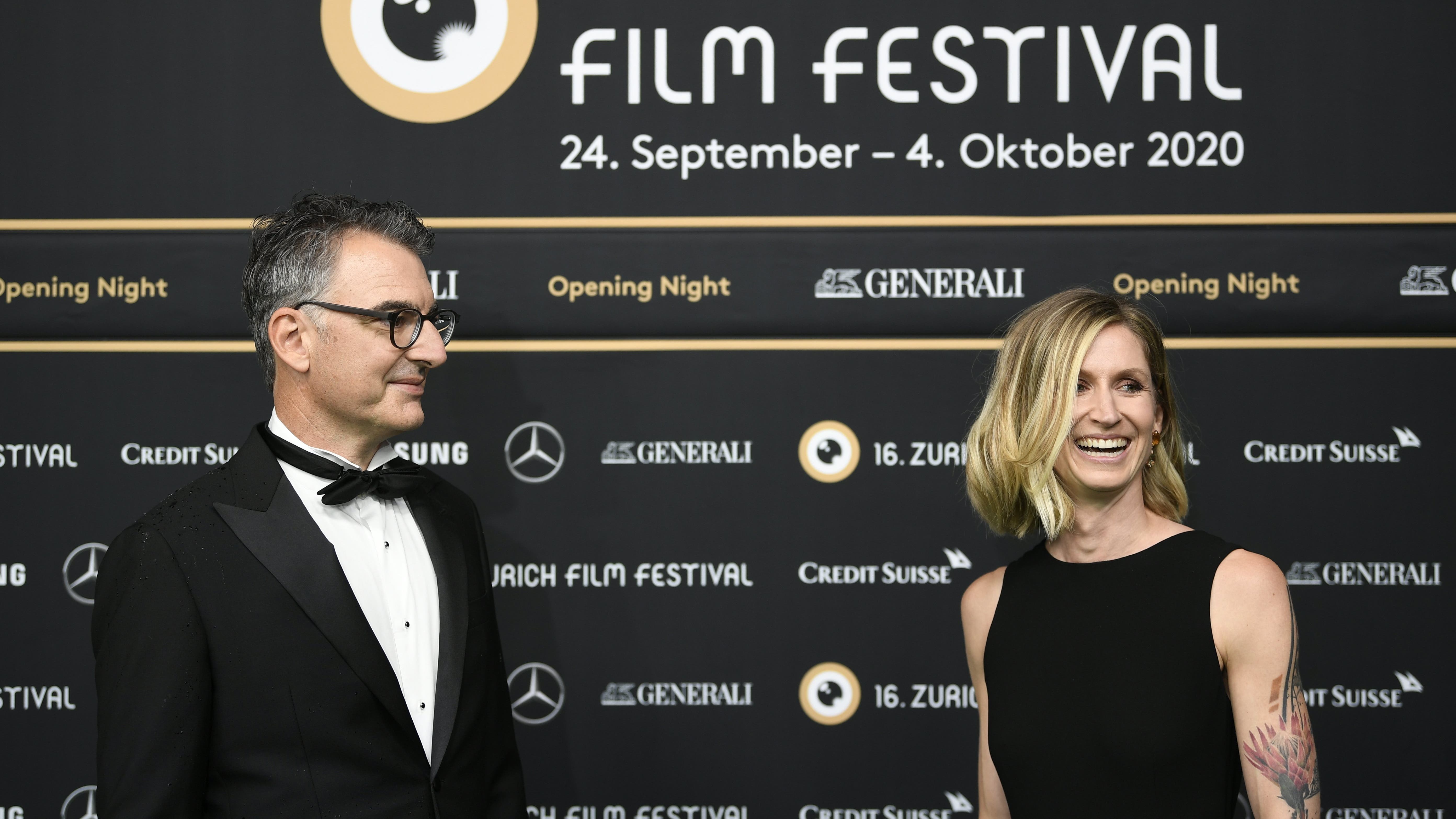 Die Direktoren des Zürich Film Festivals Christian Jungen and Elke Mayer.