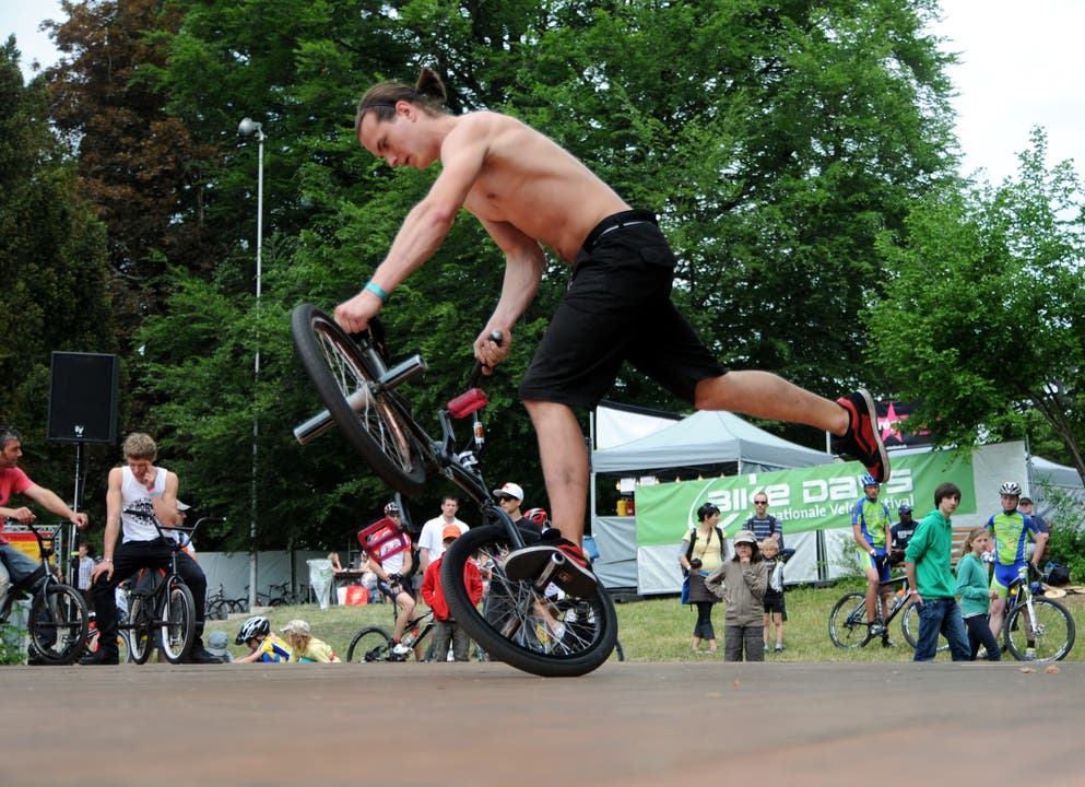  Show muss sein: Flatland BMX, der Tanz mit dem Bike. (Fotos: Hanspeter Schläfli)