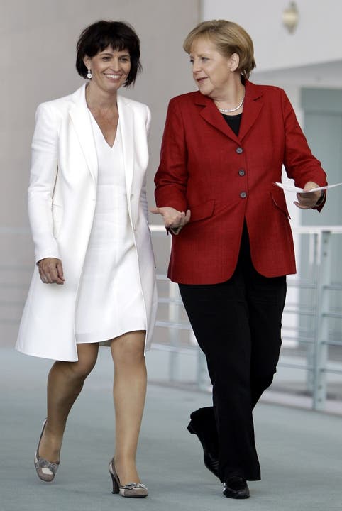 Doris Leuthard zu Besuch bei Angela Merkel in Berlin