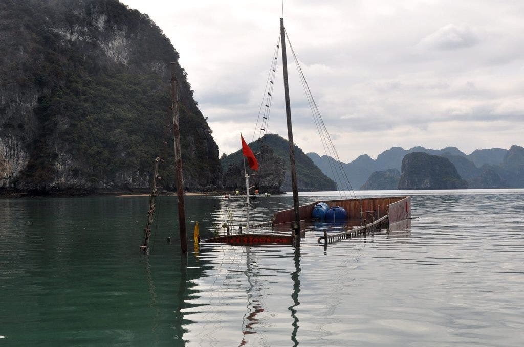 Das gesunkene vietnamesische Touristenschiff
