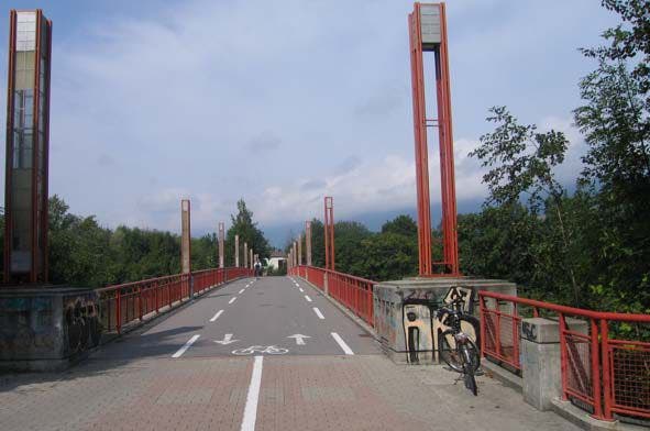 Schützenmatt-Brücke zwischen Solothurn und Zuchwil