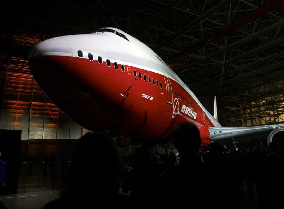 Die neue Generation des legendären 747-Fliegers von Boeing bei der Präsentation in den USA