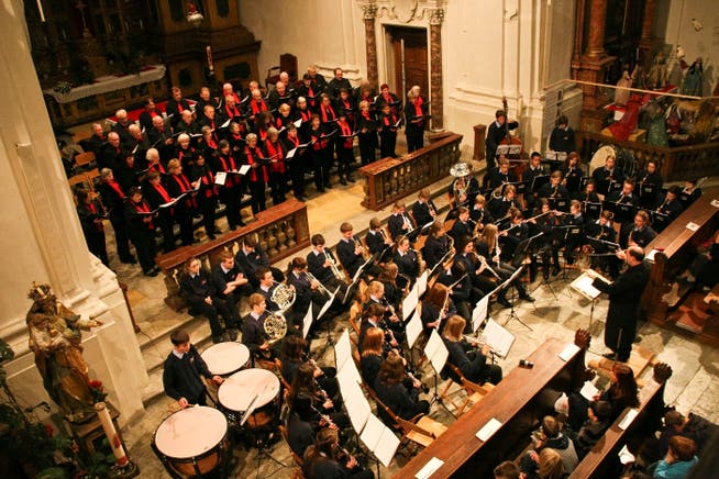 Die Jesuitenkirche während eines Konzerts zvg