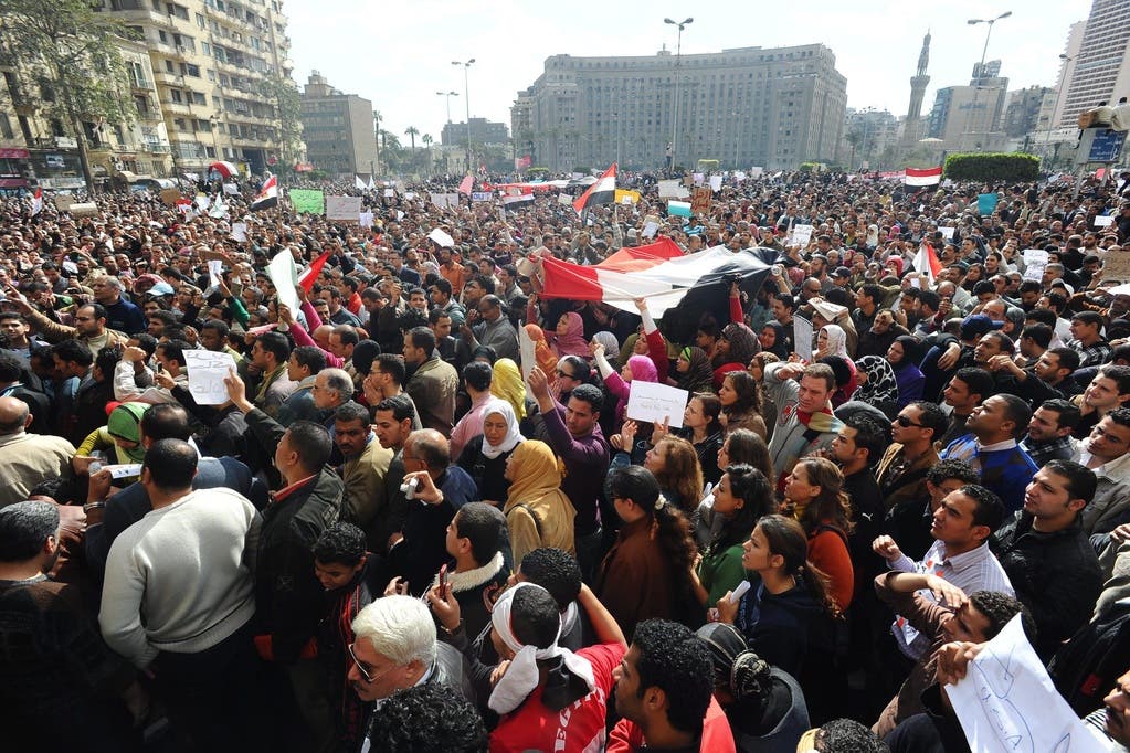 Millionen Ägypter demonstrieren in der Innenstadt