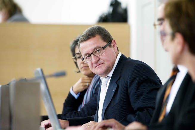 Der neue Grossratspräsident Theo Voegtli (CVP, Kleindöttingen) an seinem ersten Amtstag