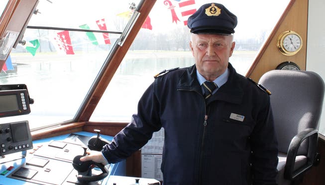 Rolf Marti, «Aare-Kapitän» der MS Siesta aus Leidenschaft. Im Juni geht er nach 46 Jahren Dienst in Pension.