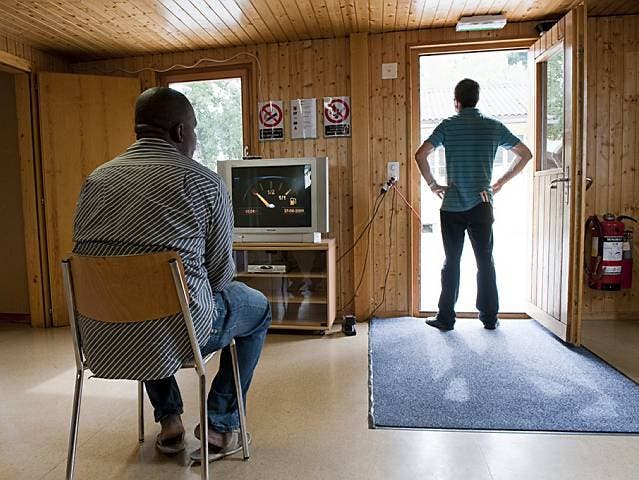 Asylsuchende in einem Walliser Heim (Archiv)