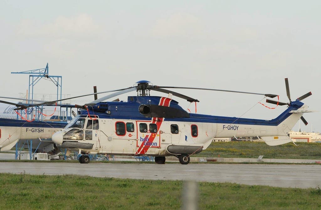  Einer der beiden libyschen Helikopter. Unter ihren Passagieren sollen gemäss Medienberichten auch sieben Franzosen gewesen sein.