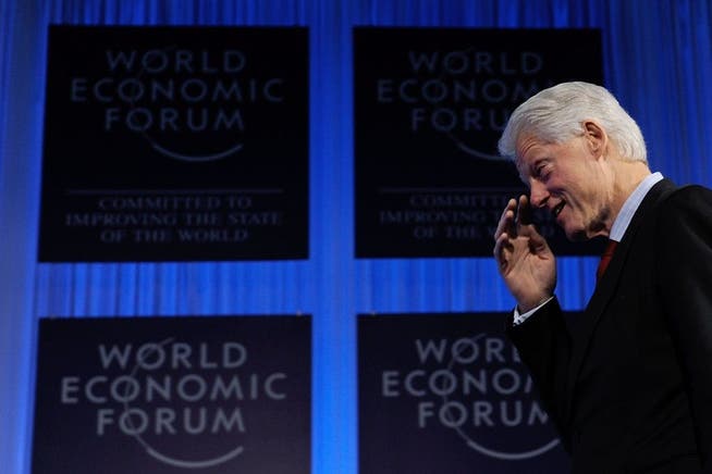 Ex-Präsident Bill Clinton am WEF.