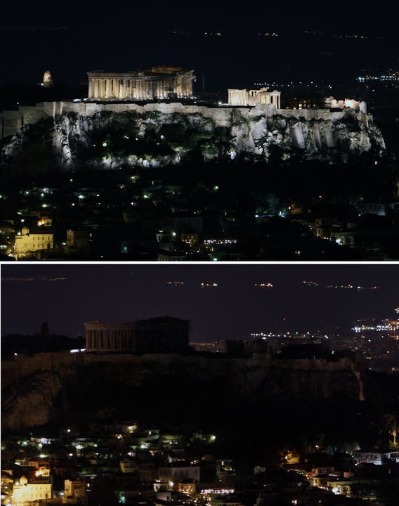 Earth Hour in Athen