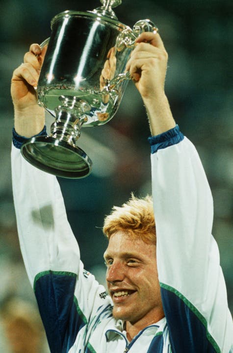 Drei Mal gewann er das Turnier von Wimbledon, hier 1989