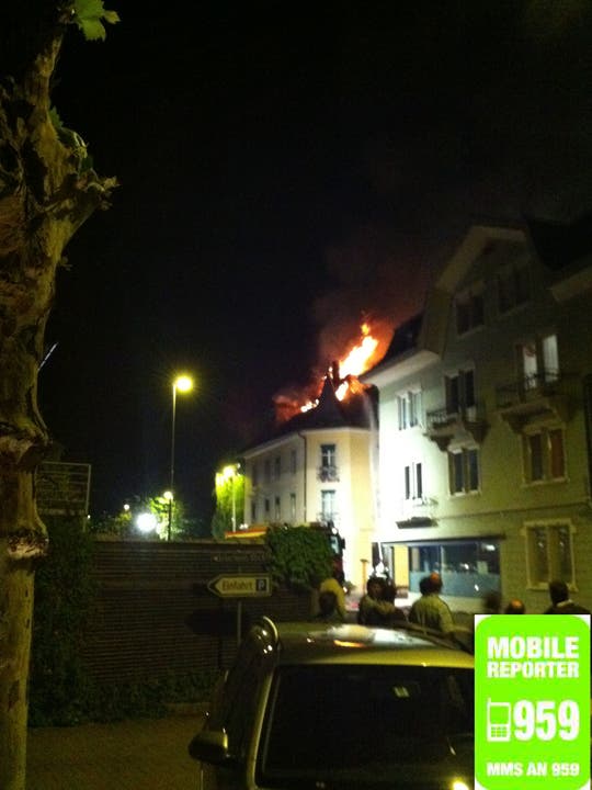 Brand in Wettingen Leserbild: Marcel Gerny