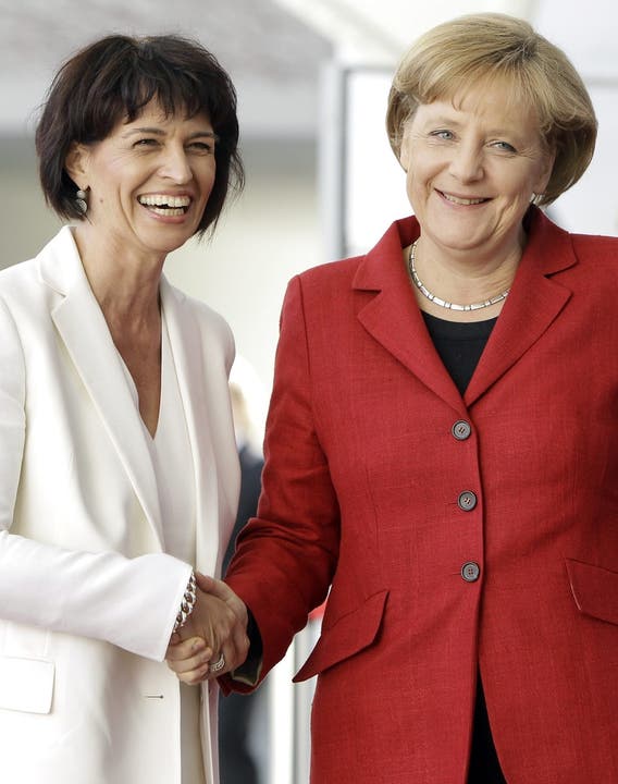 Doris Leuthard zu Besuch bei Angela Merkel in Berlin