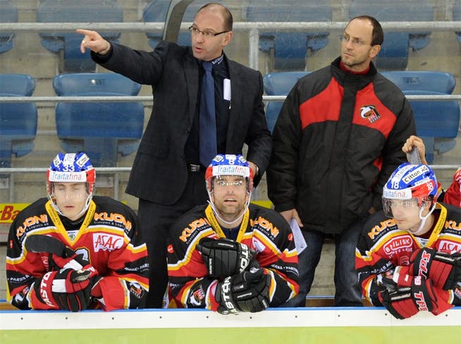 Dany Gelinas (hinten links) hatte eine harte Saison mit seinen Sharks, ist aber bereit für die Playoffs.sportives.ch