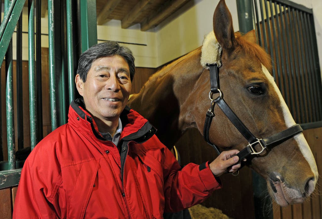 Hoketsu mit einem seiner Pferde.