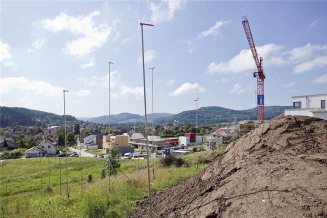 Der Regierungsrat ist gegen eine Ausdehnung des Siedlungsgebiets. Im Bild: Baugespanne in Neftenbach.