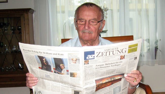 Günter Windfelder blieb als «Seener Spiegel»-Redaktor mit der Aargauer Zeitung auf dem Laufenden. mr