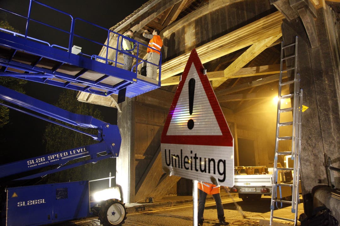 Holzbrücke in Büren ist repariert