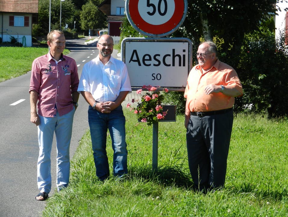  Aus drei mach zwei - Thomas Jäggi (Bürgergemeinde Aeschi), René Sutter (Einheitsgemeinde Steinhof) und Urs Müller (Aeschi)