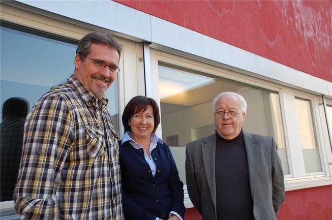 Markus Senn, Anita Senn und Paul Senn (v.l.), die drei Inhaber des Ingenieurbüros Senn in Nussbaumen.KRU