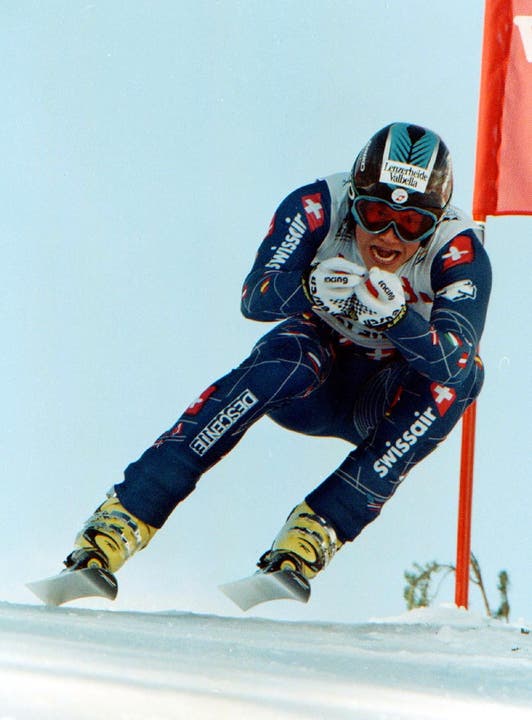  Silvano Beltrametti in der Saison 1998/99 als einer der grossen Newcomer im Skizirkus
