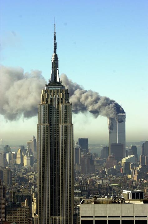 Die rauchenden Türme des World Trade Centers